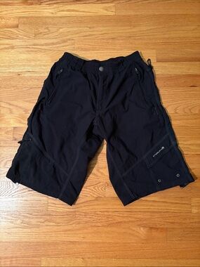 Men's Endura Black Cycling Cargo Shorts